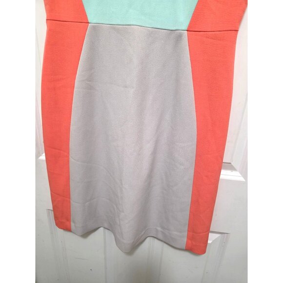 Tahari Arthur S. Levine Women's Colorblock Short Sleeve Professional Dress Size - Picture 4 of 8